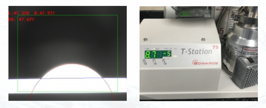 高温接触角测量仪润湿过程